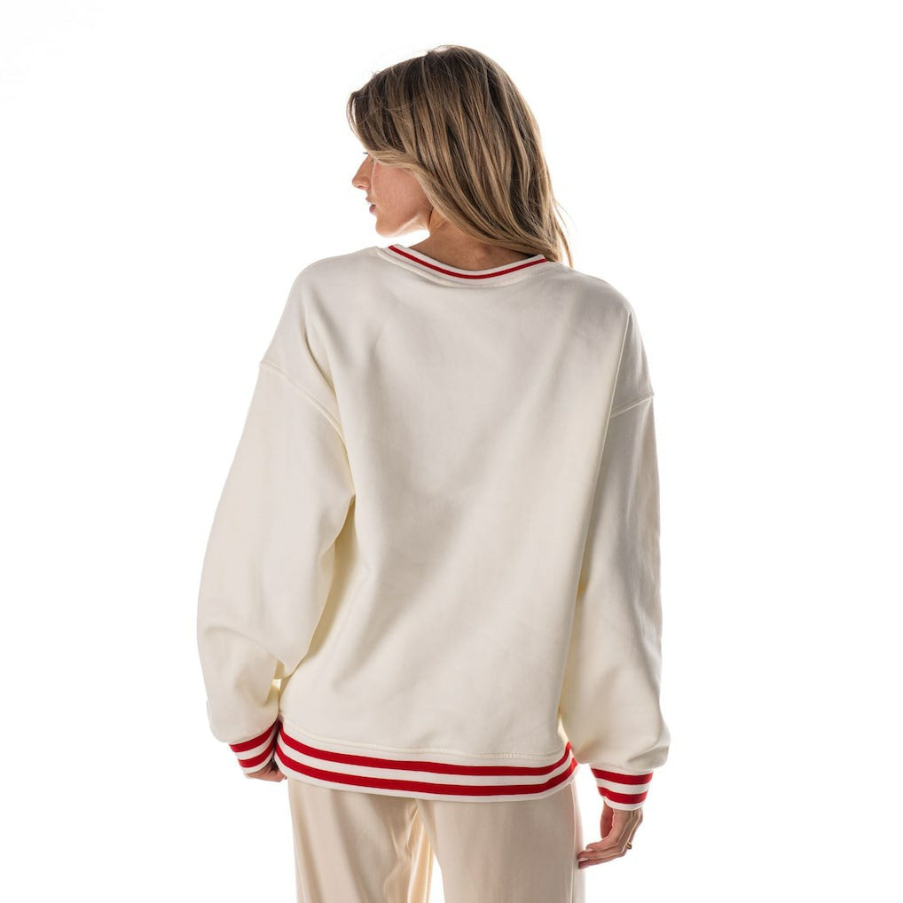 Kansas City Chiefs  The Wild Collective Women's Oversized Vintage French Terry Sweatshirt