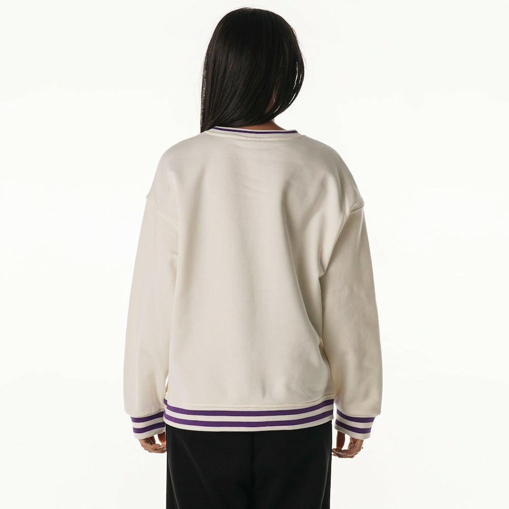 Minnesota Vikings  The Wild Collective Women's Oversized Vintage French Terry Sweatshirt