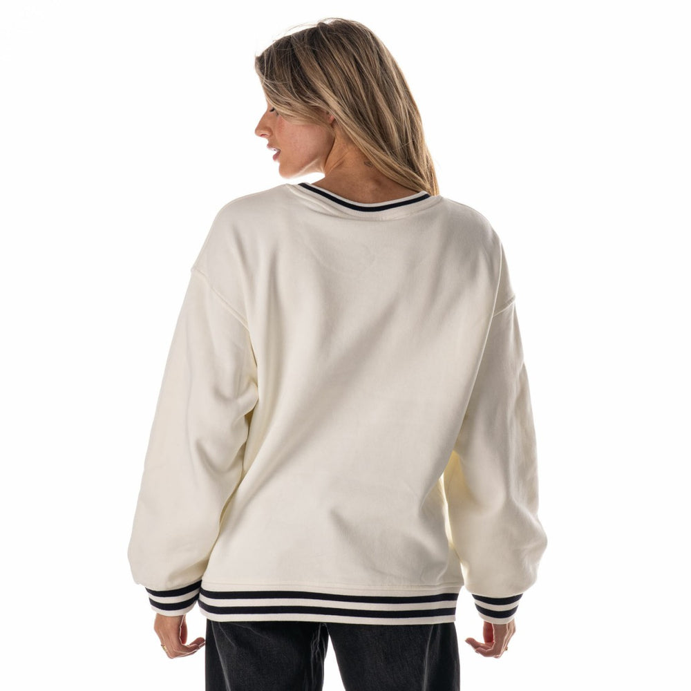 Houston Texans  The Wild Collective Women's Oversized Vintage French Terry Sweatshirt
