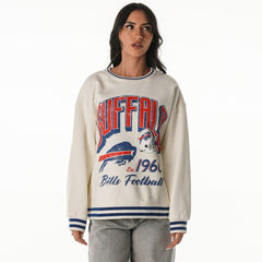 Buffalo Bills  The Wild Collective Women's Oversized Vintage French Terry Sweatshirt