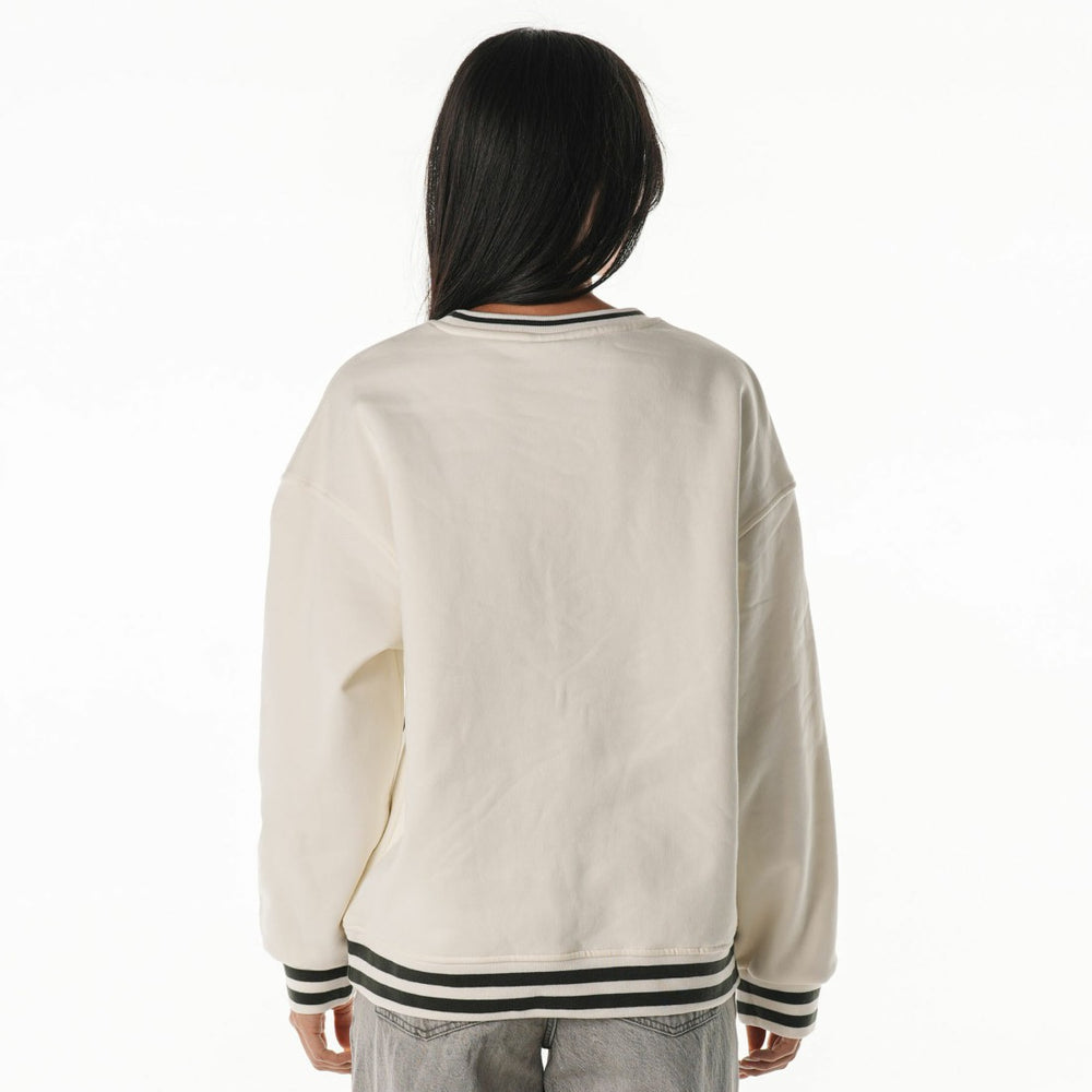 Green Bay Packers  The Wild Collective Women's Oversized Vintage French Terry Sweatshirt