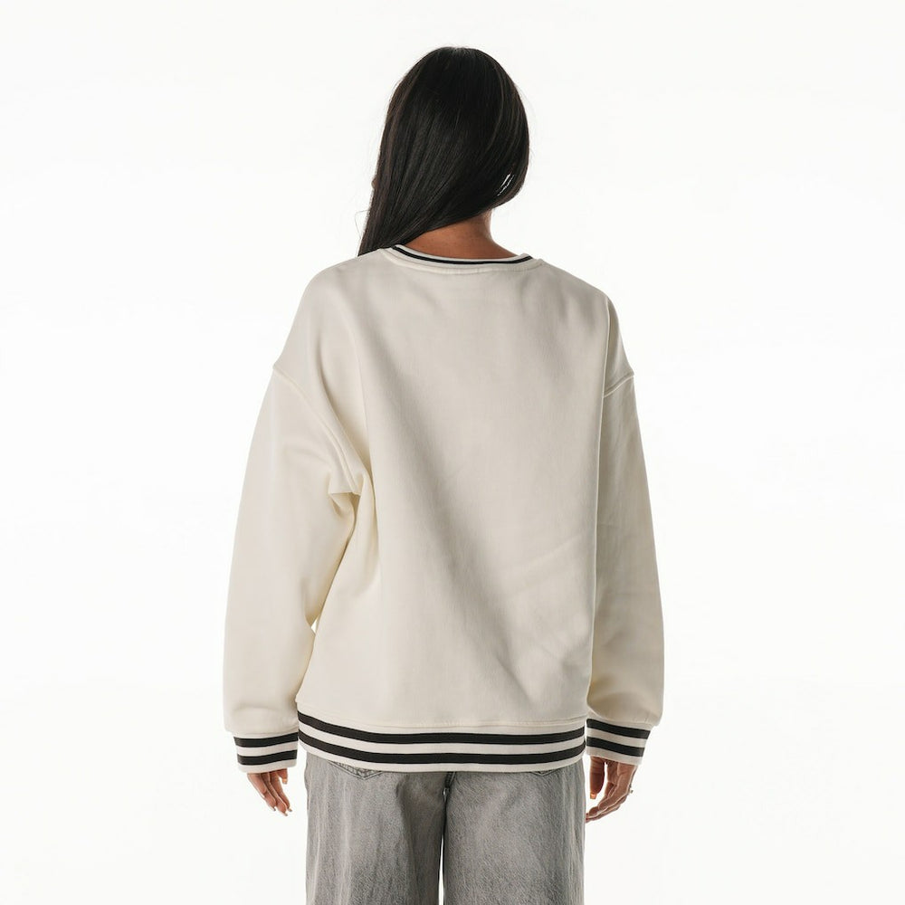Cleveland Browns  The Wild Collective Women's Oversized Vintage French Terry Sweatshirt