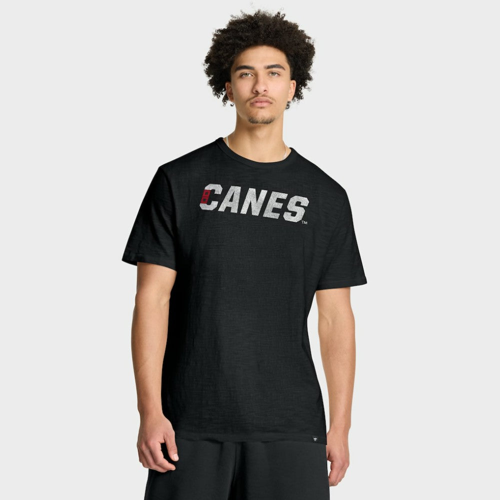 Carolina Hurricanes Fanatics Play Distressed Wordmark Stadium Slub T-Shirt Sale