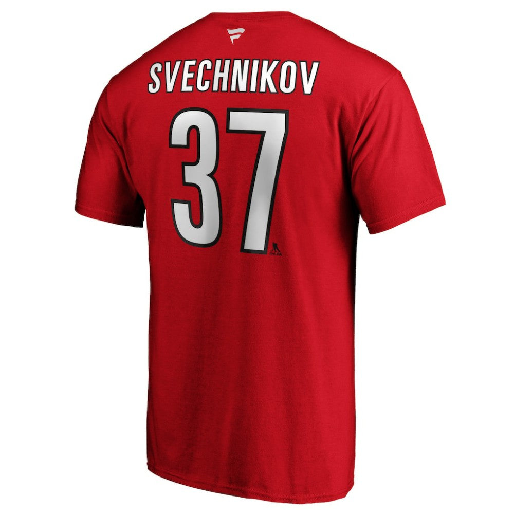 Andrei Svechnikov Carolina Hurricanes Fanatics Authentic Stack Name & Number T-Shirt Discount
