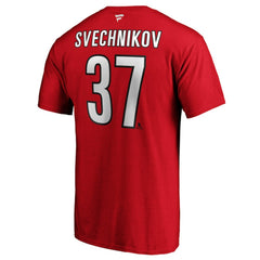Andrei Svechnikov Carolina Hurricanes Fanatics Authentic Stack Name & Number T-Shirt Discount