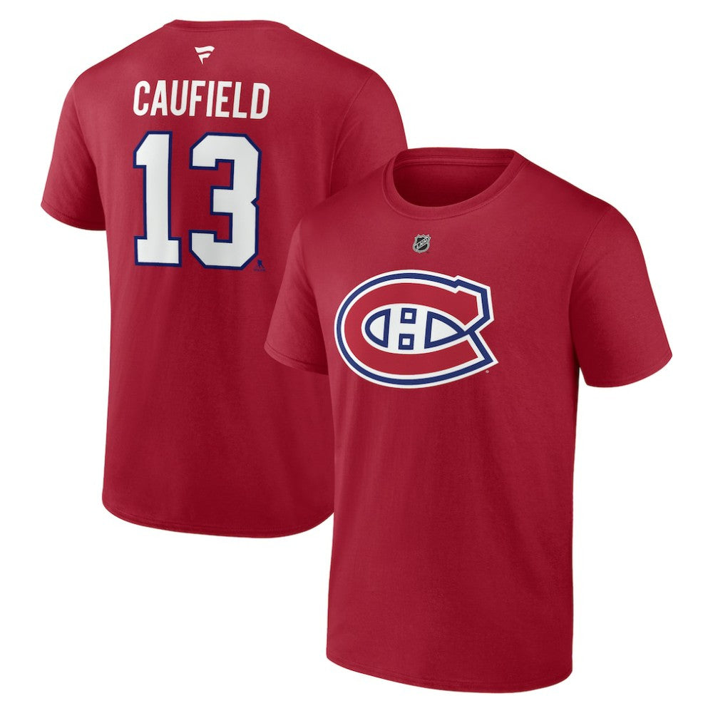 Cole Caufield Montreal Canadiens Fanatics Authentic Stack Name & Number T-Shirt Discount