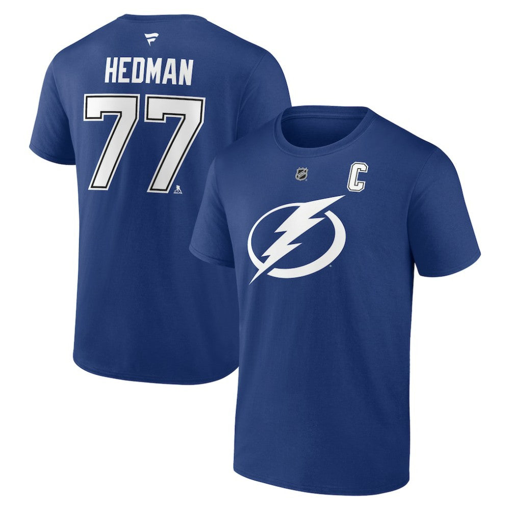 Victor Hedman Tampa Bay Lightning Fanatics Authentic Stack Name & Number T-Shirt Sale