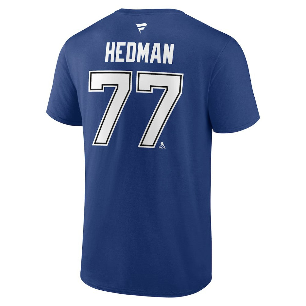 Victor Hedman Tampa Bay Lightning Fanatics Authentic Stack Name & Number T-Shirt Sale
