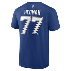 Victor Hedman Tampa Bay Lightning Fanatics Authentic Stack Name & Number T-Shirt Sale