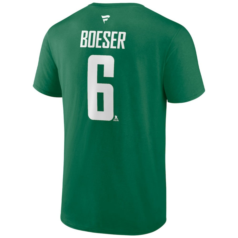 Brock Boeser Vancouver Canucks Fanatics Authentic Stack Name & Number T-Shirt Online