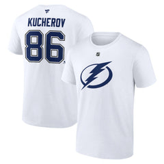 Nikita Kucherov Tampa Bay Lightning Fanatics Authentic Stack Name & Number T-Shirt Sale