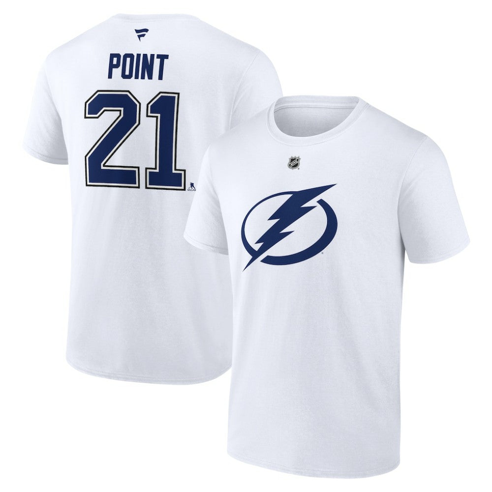 Brayden Point Tampa Bay Lightning Fanatics Authentic Stack Name & Number T-Shirt Outlet