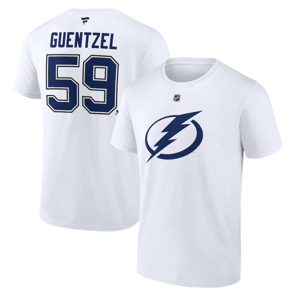 Jake Guentzel Tampa Bay Lightning Fanatics Authentic Stack Name & Number T-Shirt Discount