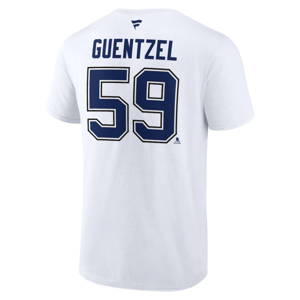 Jake Guentzel Tampa Bay Lightning Fanatics Authentic Stack Name & Number T-Shirt Discount
