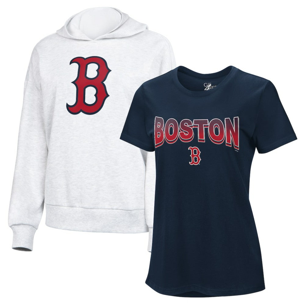 Boston Red Sox G-III 4Her by Carl Banks Women's T-Shirt and Hoodie Combo Pack | MLB US