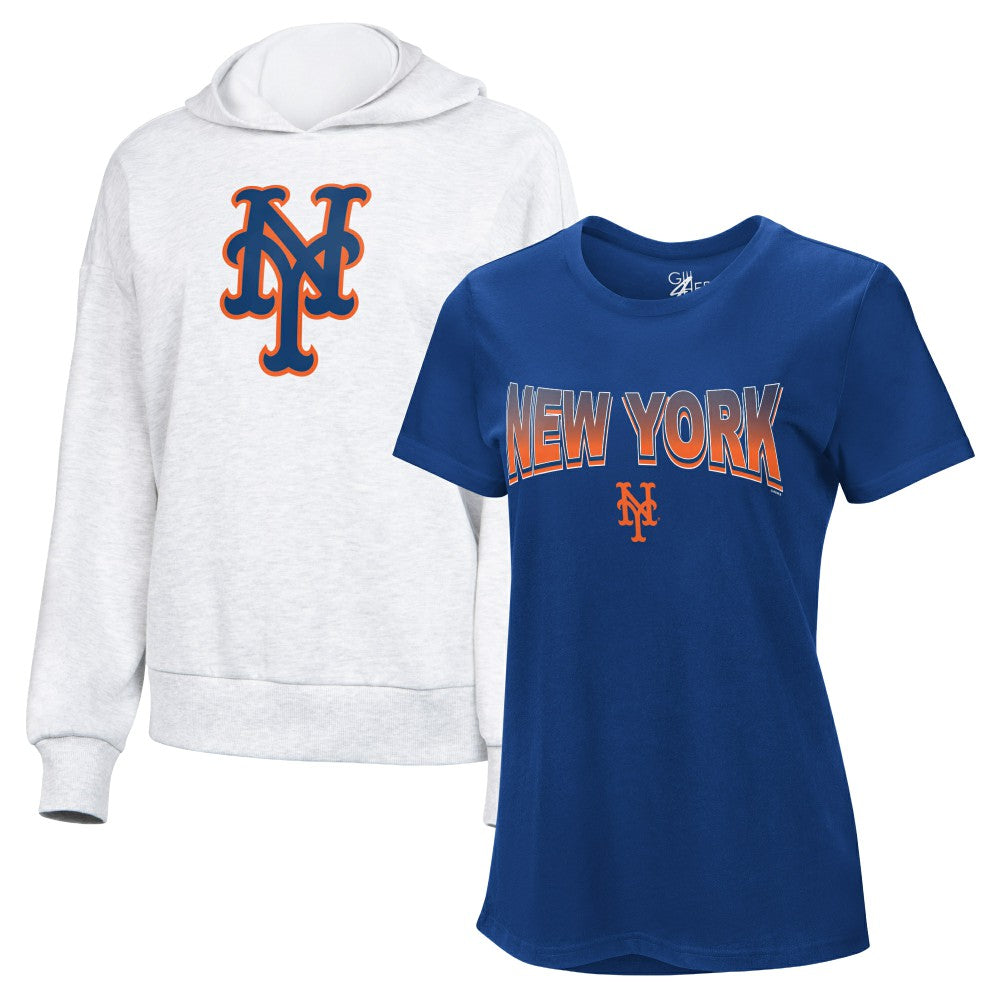 New York Mets G-III 4Her by Carl Banks Women's T-Shirt and Hoodie Combo Pack | MLB Discount