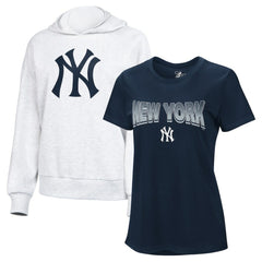 New York Yankees G-III 4Her by Carl Banks Women's T-Shirt and Hoodie Combo Pack | MLB New