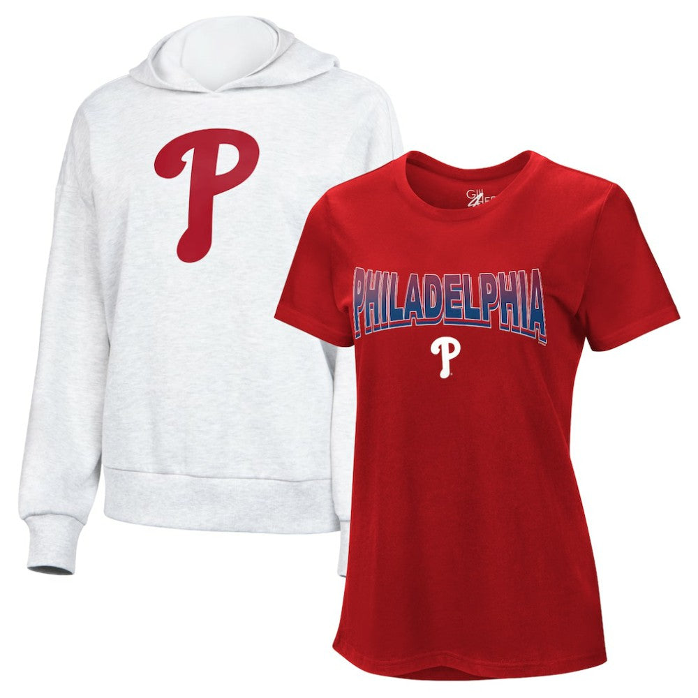 Philadelphia Phillies G-III 4Her by Carl Banks Women's T-Shirt and Hoodie Combo Pack | MLB Discount