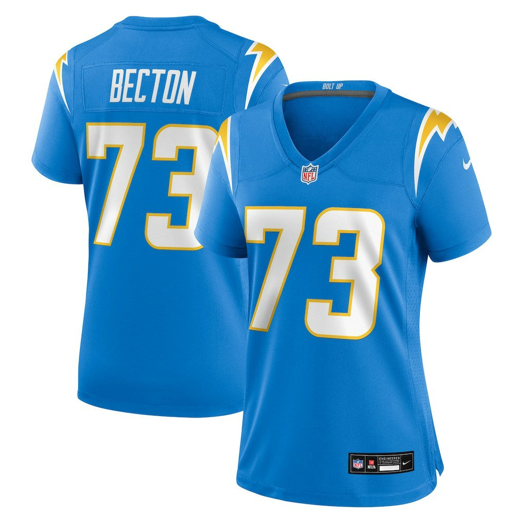 Los Angeles Chargers Nike Mekhi Becton  Women's Team Game Jersey