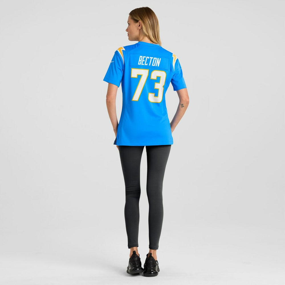 Los Angeles Chargers Nike Mekhi Becton  Women's Team Game Jersey