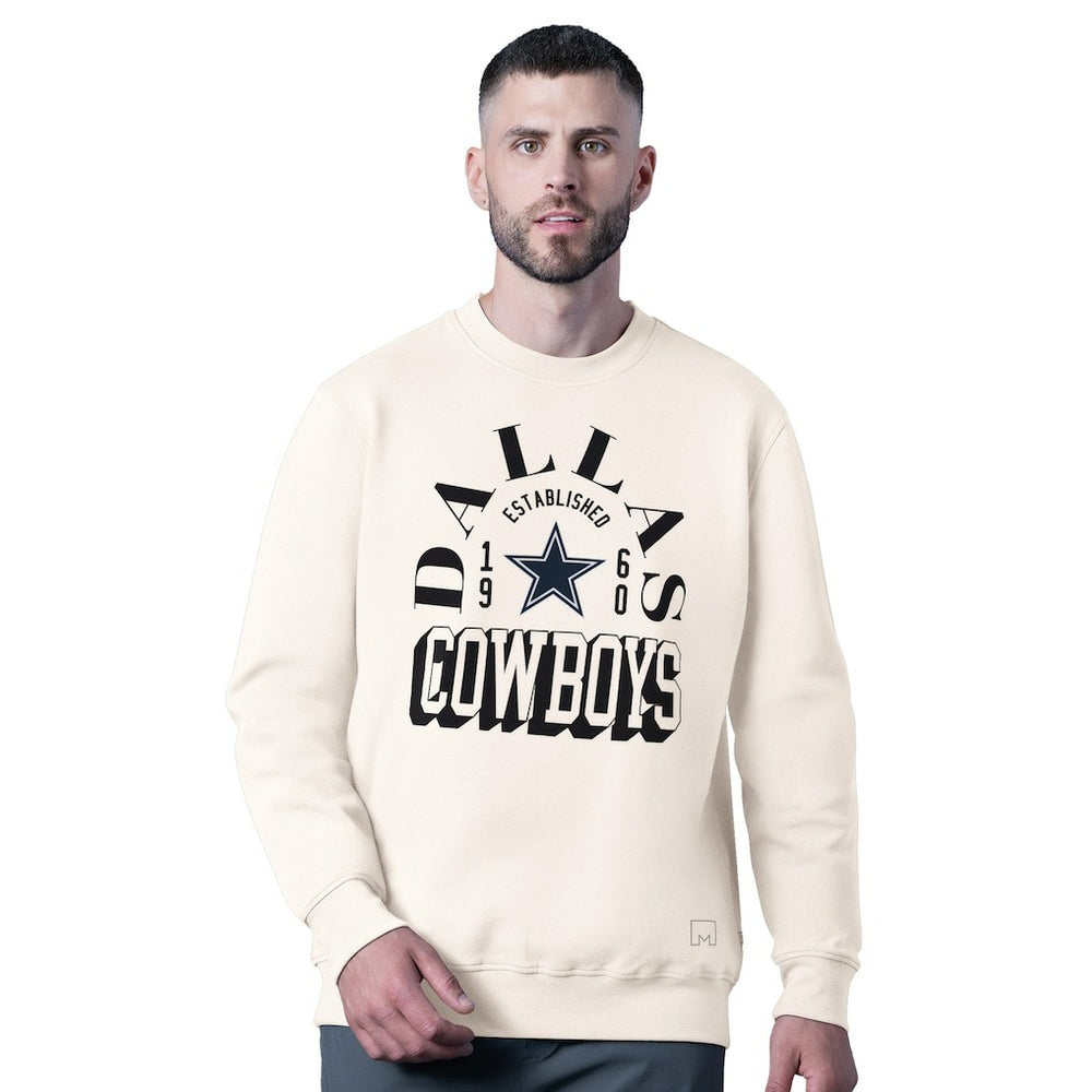 Dallas Cowboys  MSX by Michael Strahan Whiteout Tri-Blend Sweatshirt