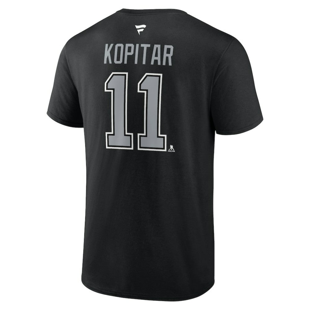 Anze Kopitar Los Angeles Kings Fanatics Authentic Stack Name & Number T-Shirt For Sale
