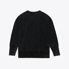 New York Giants Mitchell & Ness Women's Delineate Mineral Wash Crewneck Sweatshirt