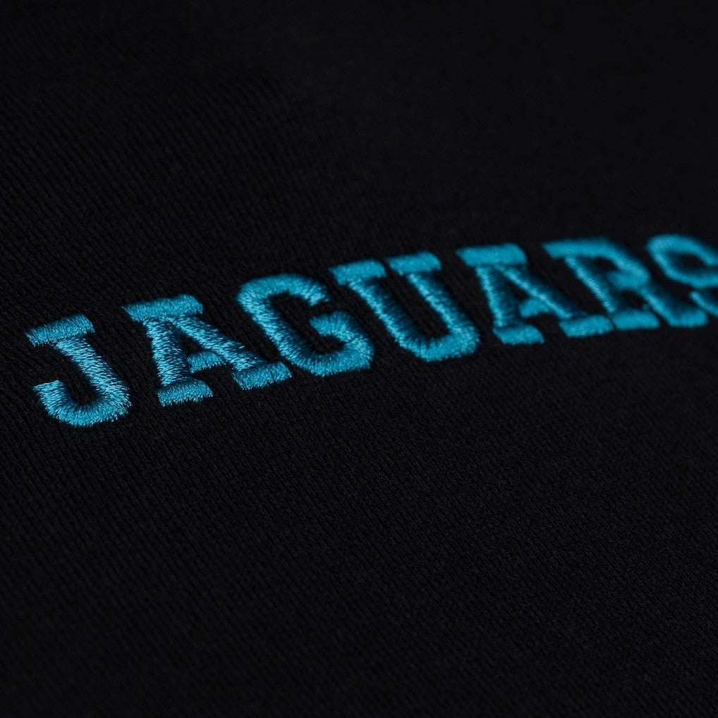 Jacksonville Jaguars Mitchell & Ness Women's Throwback Cropped Long Sleeve Rugby Polo