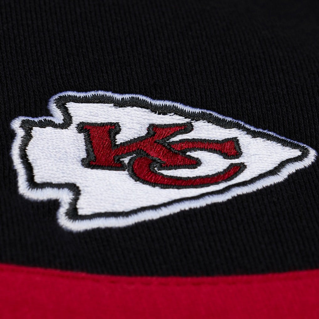 Kansas City Chiefs Mitchell & Ness Women's Cropped Long Sleeve Rugby Polo