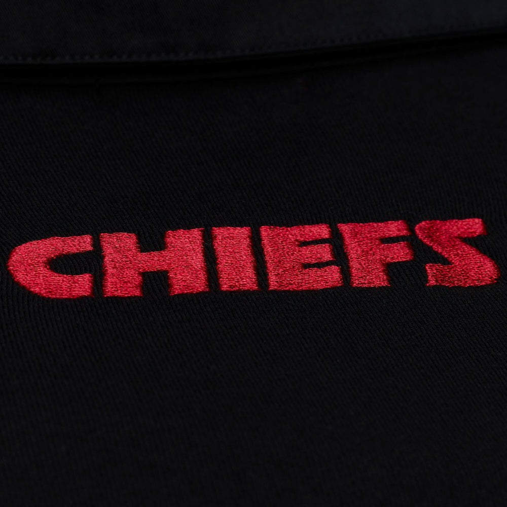 Kansas City Chiefs Mitchell & Ness Women's Cropped Long Sleeve Rugby Polo