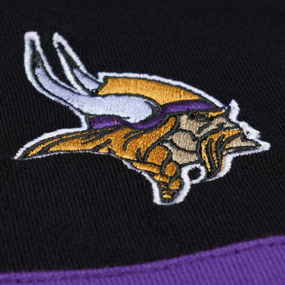 Minnesota Vikings Mitchell & Ness Women's Cropped Long Sleeve Rugby Polo