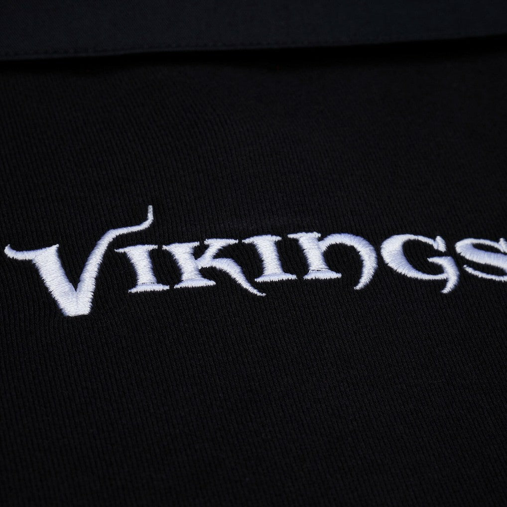 Minnesota Vikings Mitchell & Ness Women's Cropped Long Sleeve Rugby Polo