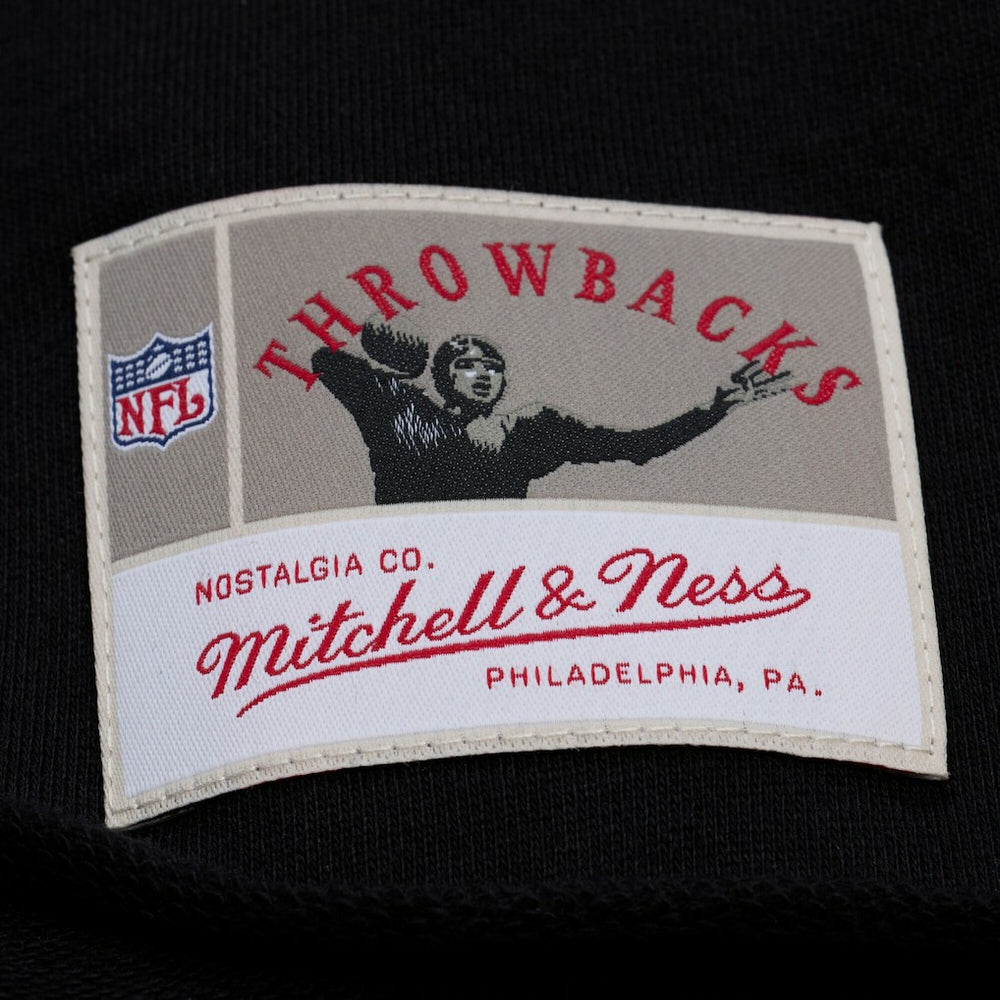 New England Patriots Mitchell & Ness Women's Throwback Cropped Long Sleeve Rugby Polo