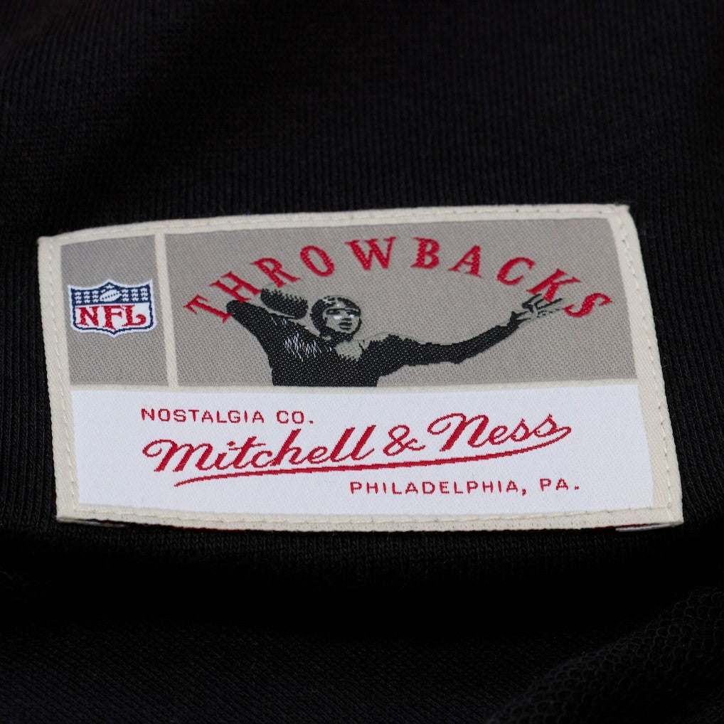 New Orleans Saints Mitchell & Ness Women's Cropped Long Sleeve Rugby Polo