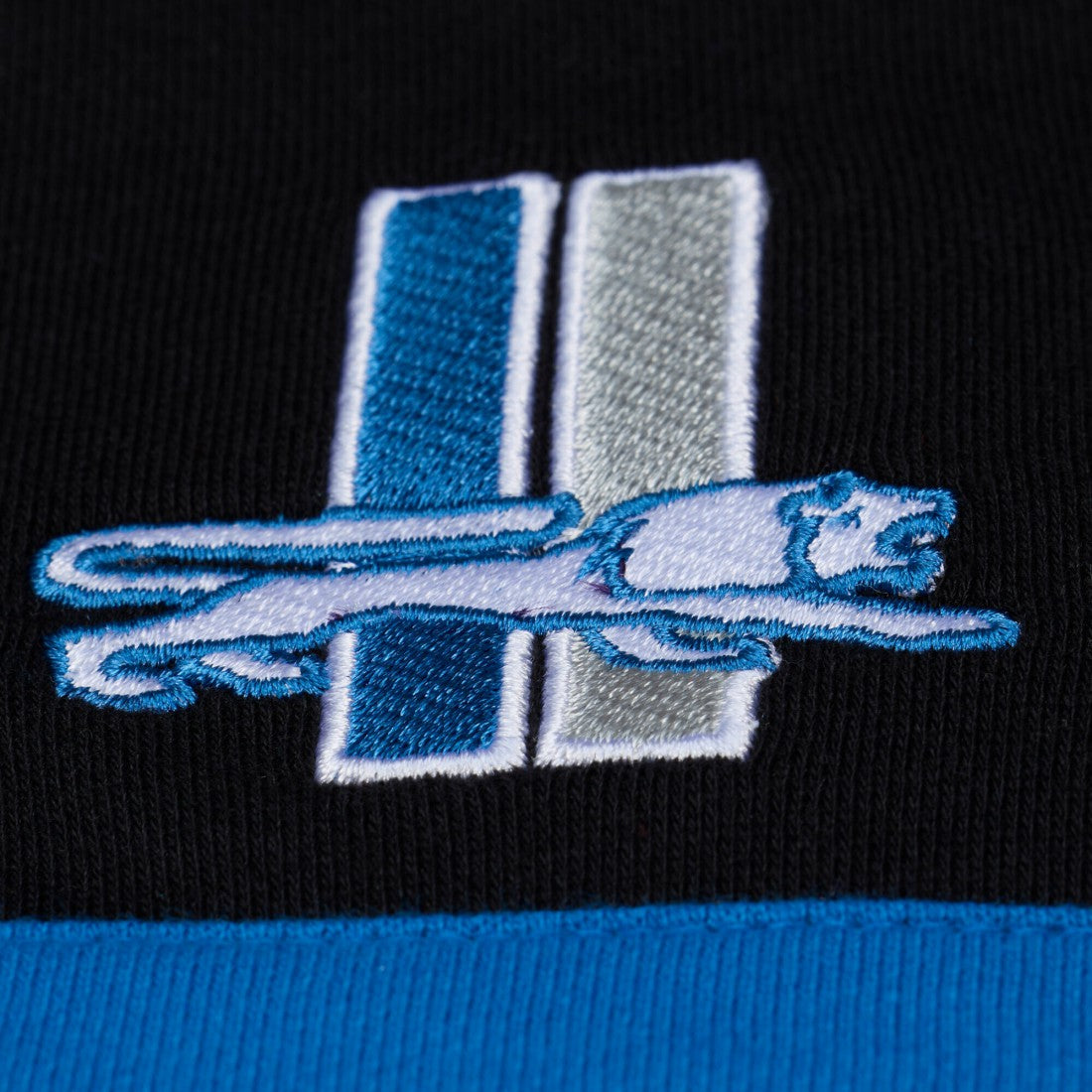 Detroit Lions Mitchell & Ness Women's Cropped Long Sleeve Rugby Polo