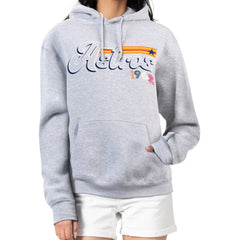 Houston Astros Starter Women's Groovy Script Team Fleece Pullover Hoodie | MLB US