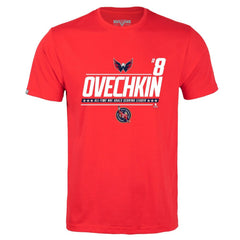 Alexander Ovechkin Washington Capitals Levelwear NHL All-Time Leading Goal Scorer Milestone Name & Number Richmond T-Shirt Online