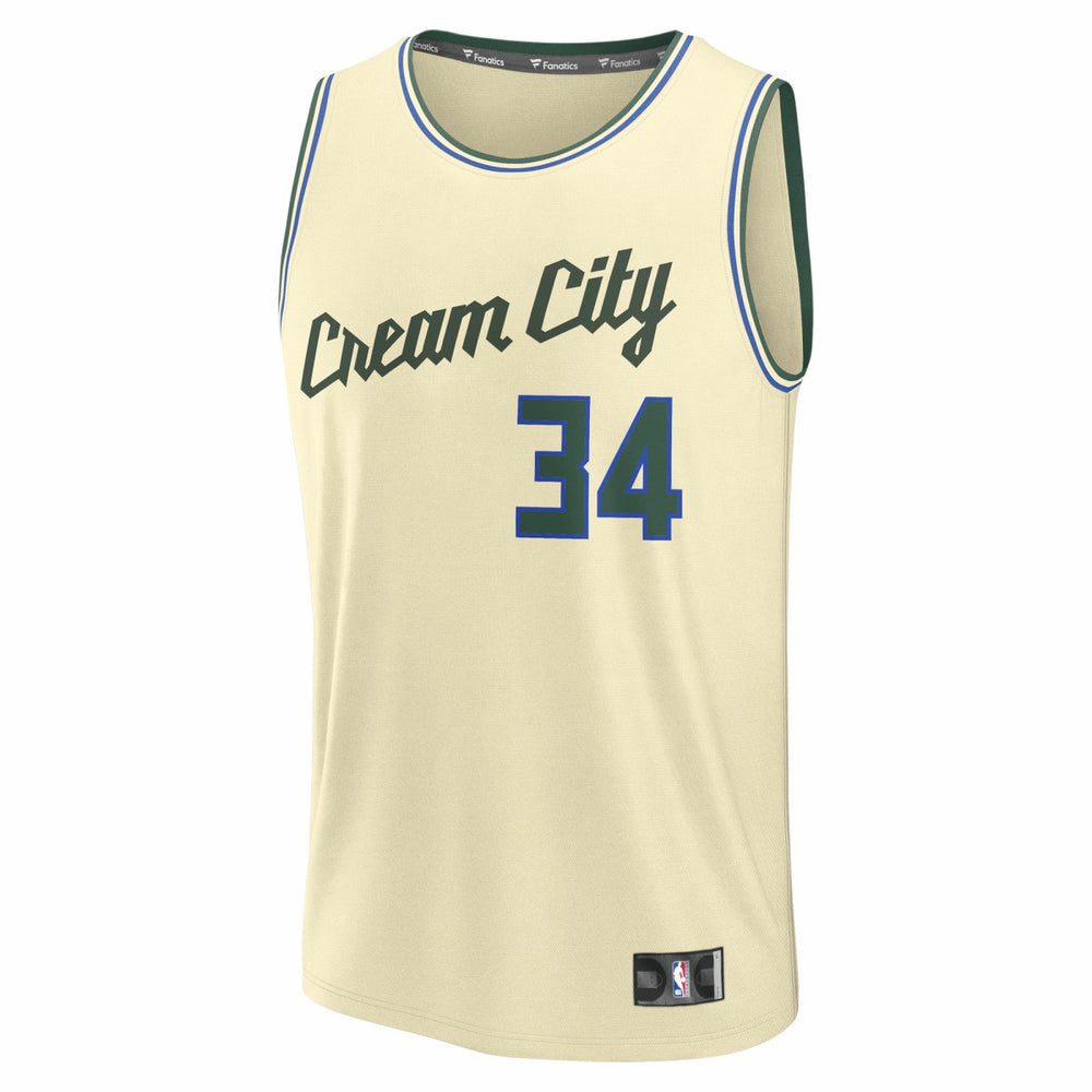 Giannis Antetokounmpo Milwaukee Bucks 2025/26 City Edition Fast Break Jersey Online
