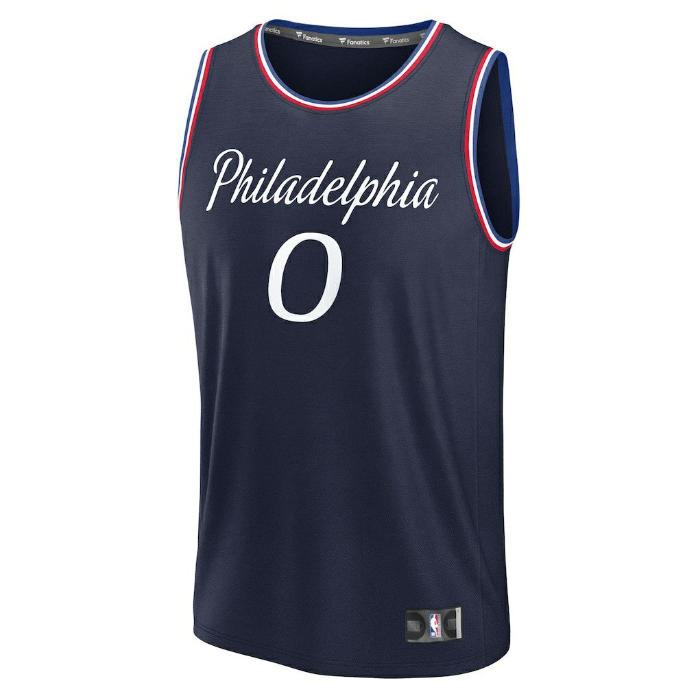 Tyrese Maxey Philadelphia 76ers Youth 2025/26 City Edition Fast Break Jersey For Sale