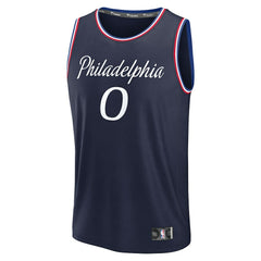 Tyrese Maxey Philadelphia 76ers Youth 2025/26 City Edition Fast Break Jersey For Sale