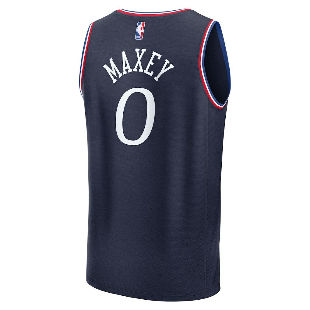 Tyrese Maxey Philadelphia 76ers Youth 2025/26 City Edition Fast Break Jersey For Sale