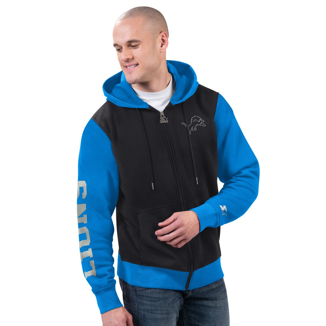 Detroit Lions  Starter Thursday Night Gridiron Full-Zip Hoodie