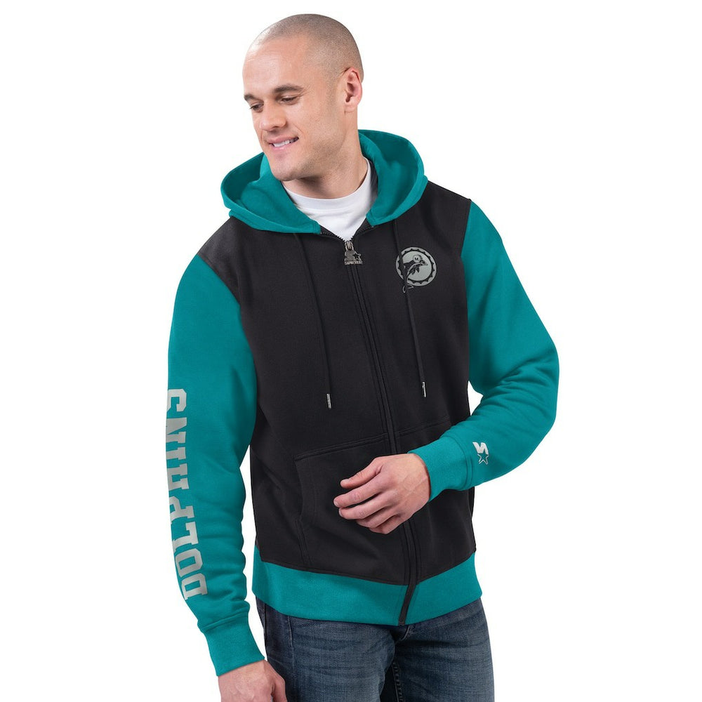 Miami Dolphins  Starter Thursday Night Gridiron Full-Zip Hoodie