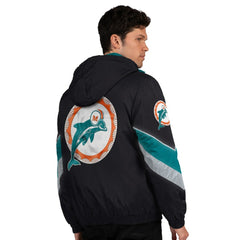 Miami Dolphins  Starter Thursday Night Gridiron Vintage Logo Full-Zip Hoodie