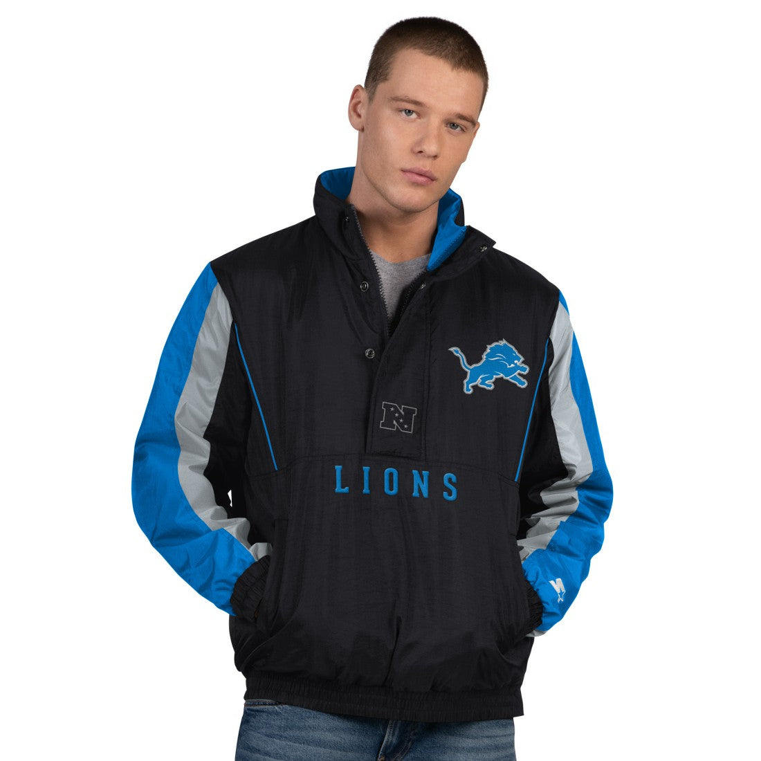 Detroit Lions  Starter Thursday Night Gridiron Half-Zip Jacket