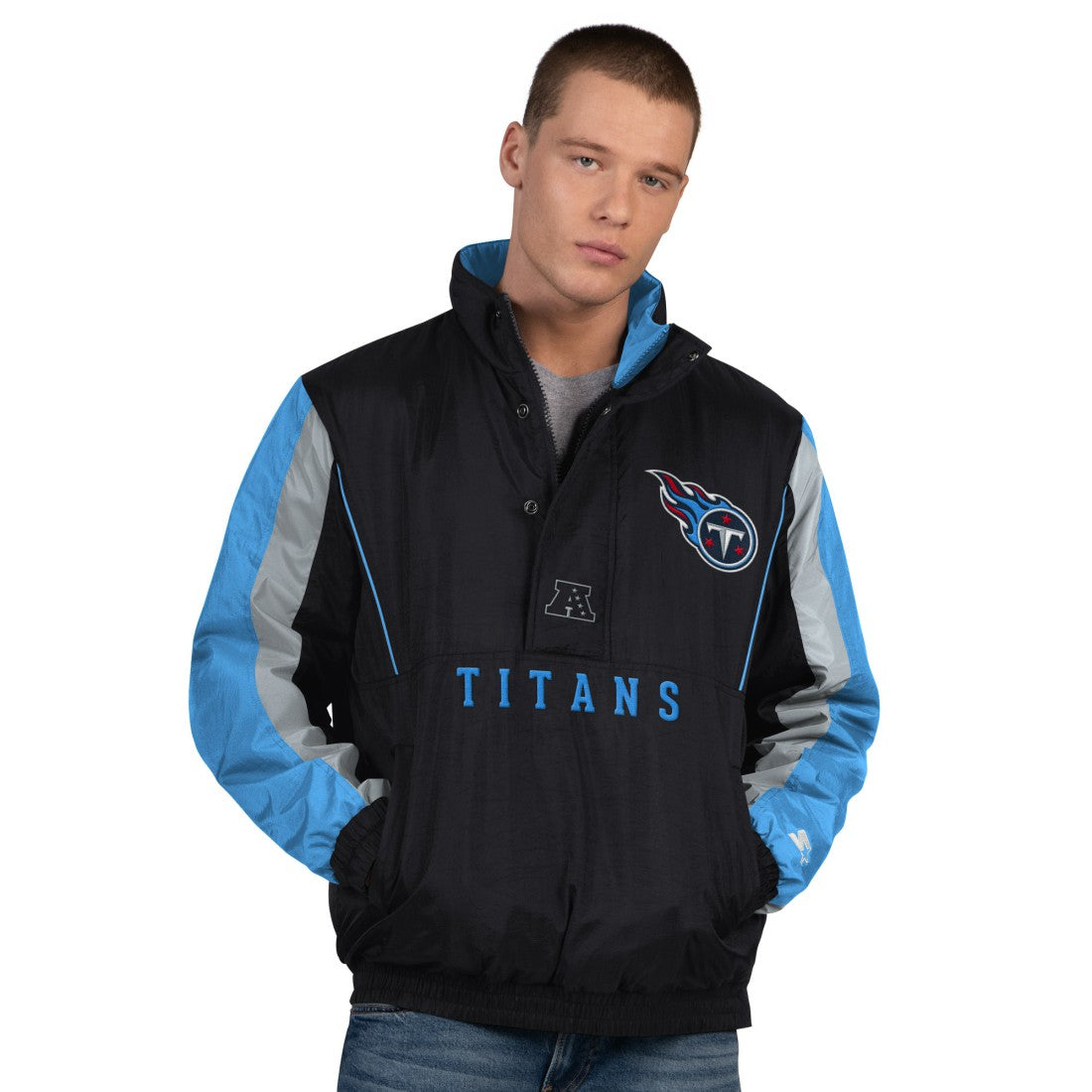 Tennessee Titans  Starter Thursday Night Gridiron Half-Zip Jacket