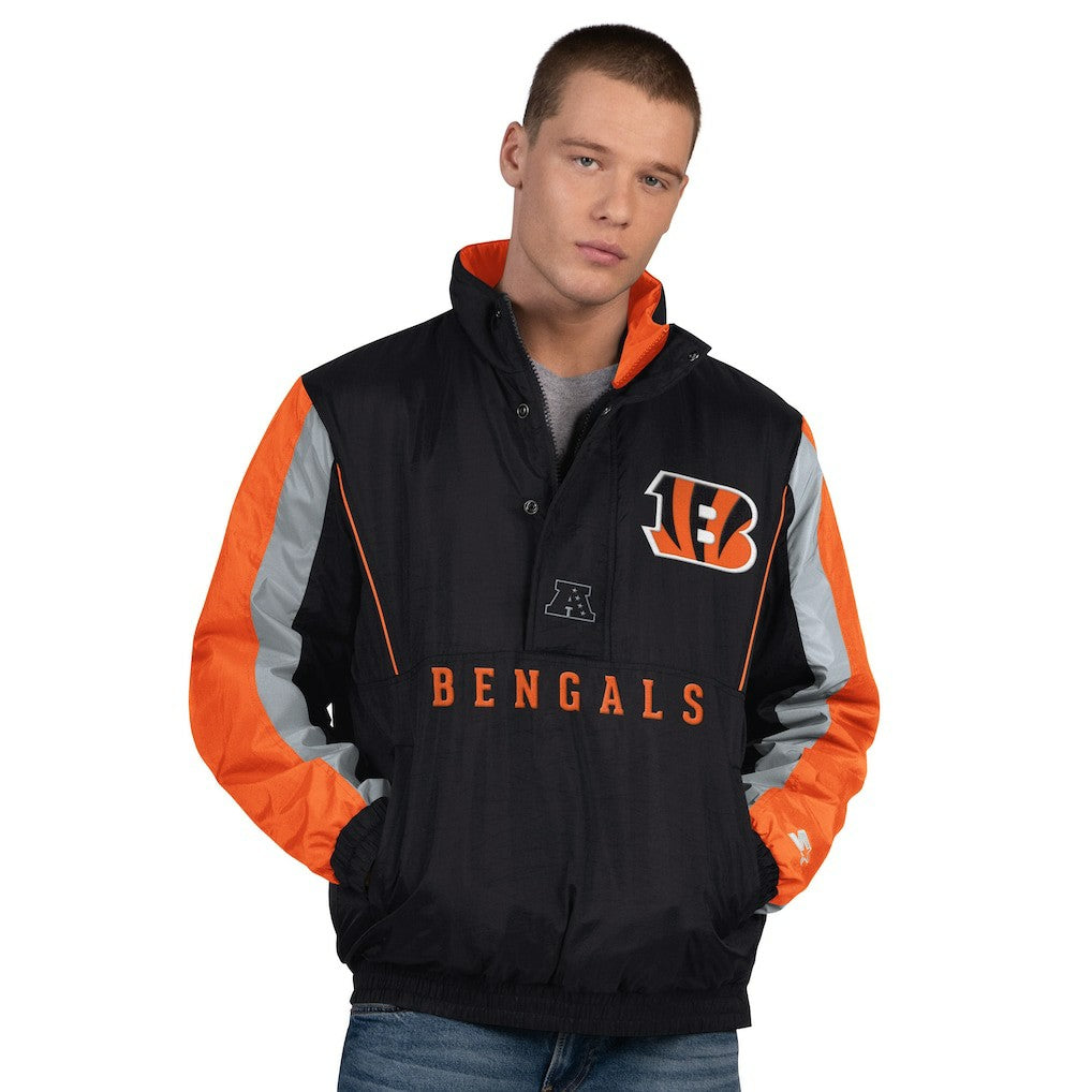 Cincinnati Bengals  Starter Thursday Night Gridiron Half-Zip Jacket
