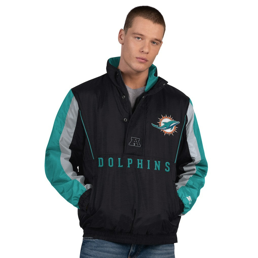 Miami Dolphins  Starter Thursday Night Gridiron Half-Zip Jacket