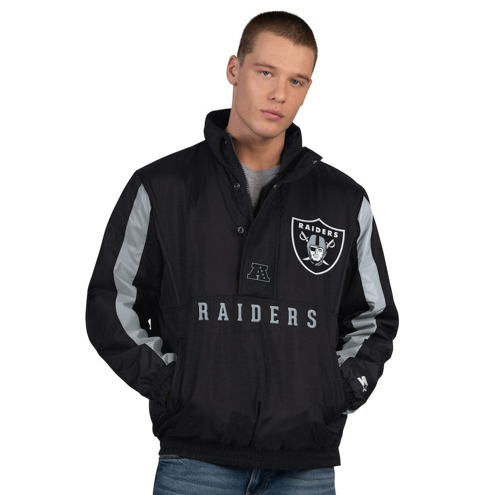 Las Vegas Raiders  Starter Thursday Night Gridiron Half-Zip Jacket