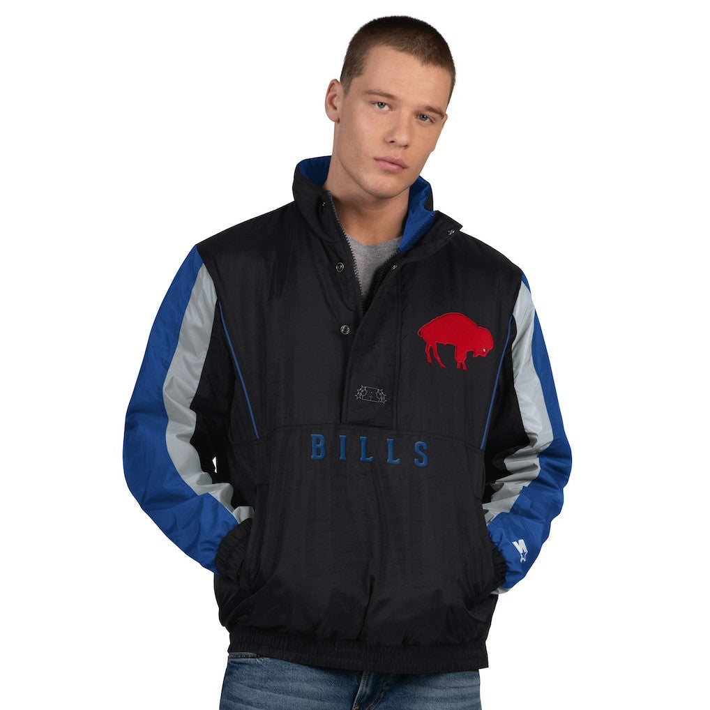 Buffalo Bills  Starter Thursday Night Gridiron Vintage Logo Half-Zip Jacket